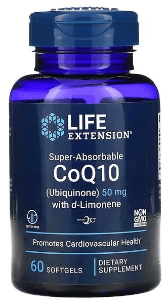 Super-absorpcijski CoQ10 z d-limonenom