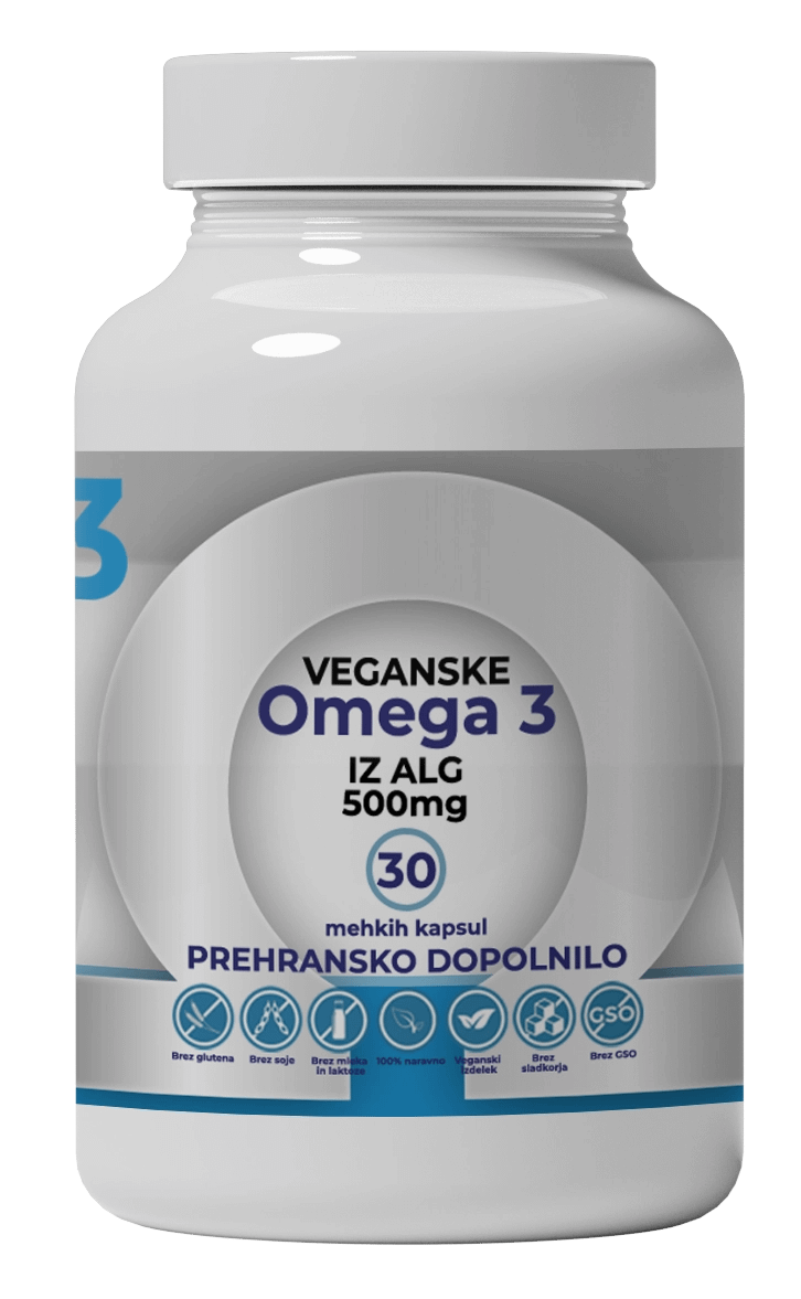 Omega 3 iz alg, 500 mg